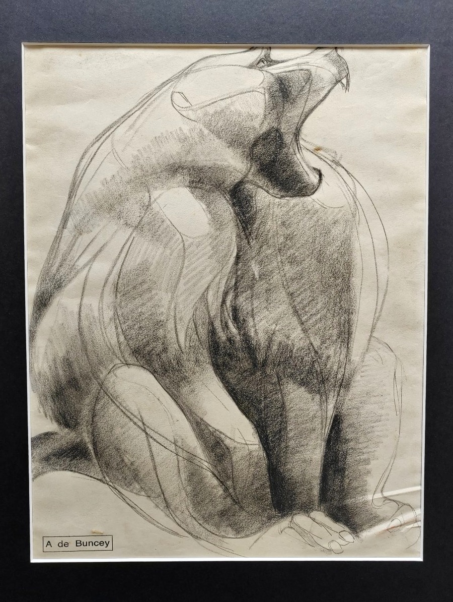 Albin de Buncey le babouin Jouve Sandoz art déco dessin animalier-photo-2