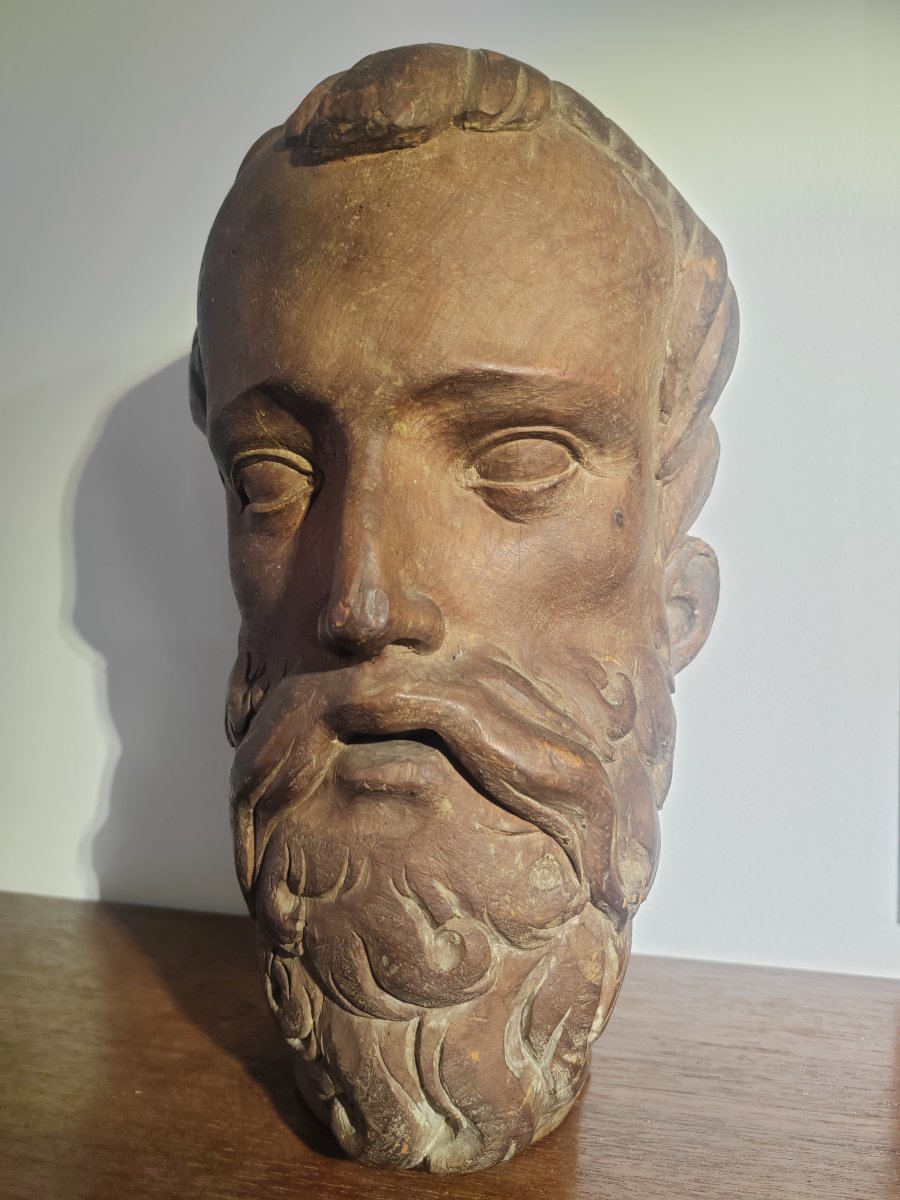 Tête d'homme fin 18 ème Rome philosophe néo classique-photo-8