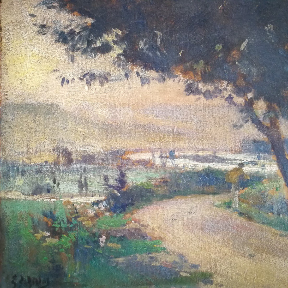 Eugène Louis Gillot (1868-1925) Banks Of The Seine Around Rouen-photo-3