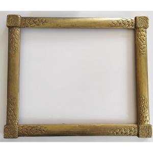 Art Deco Frame In Carved Wood For Format 15f 65x54