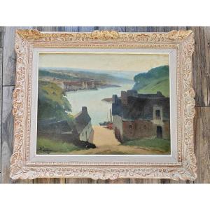 Audierne Ulysse Gorrin Brittany Large Painting