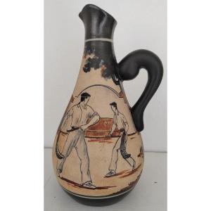 Ciboure Pottery Player Pelota Chisteras Fisher Period