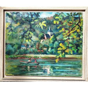 Marcel Niquet Poses Normandy Boat Trip Post Impressionist 