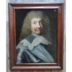 Portrait Louis de Bourbon Comte de Soissons fin 17 ème