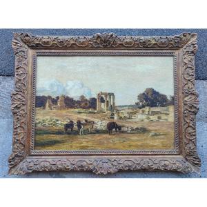 Emile René Menard (1861-1930) Égypte les ruines de Médamoud