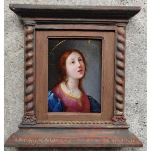 Portrait Of A Saint From A 17th-century French School