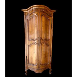 Encoignure En Noyer Style Louis XV
