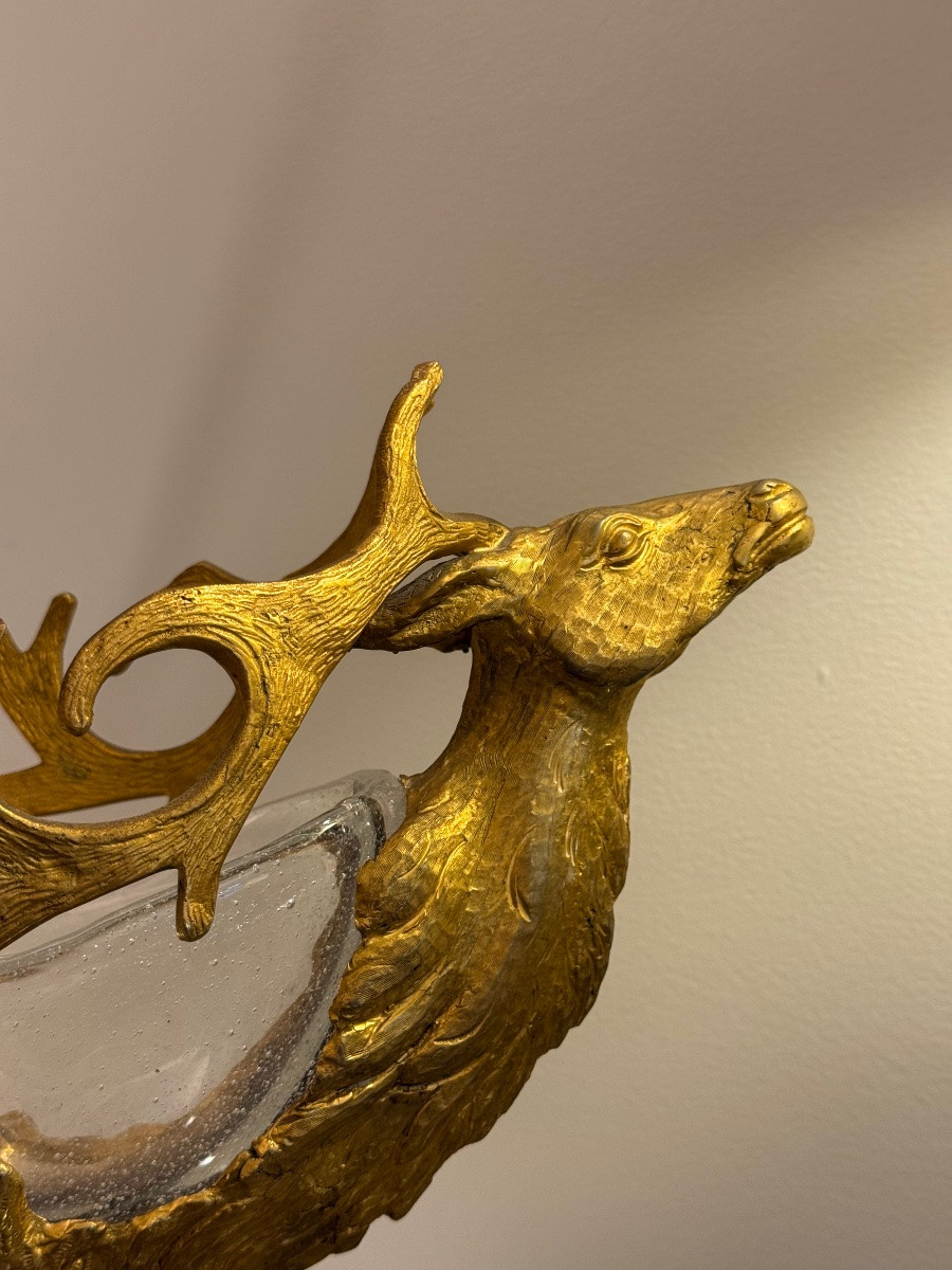 Coupe bronze et verre par Gabriella Crespi.-photo-2