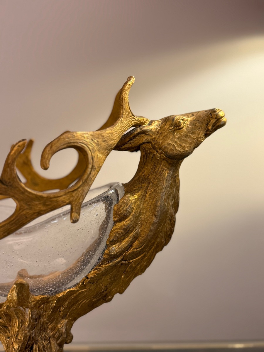 Coupe bronze et verre par Gabriella Crespi.-photo-2