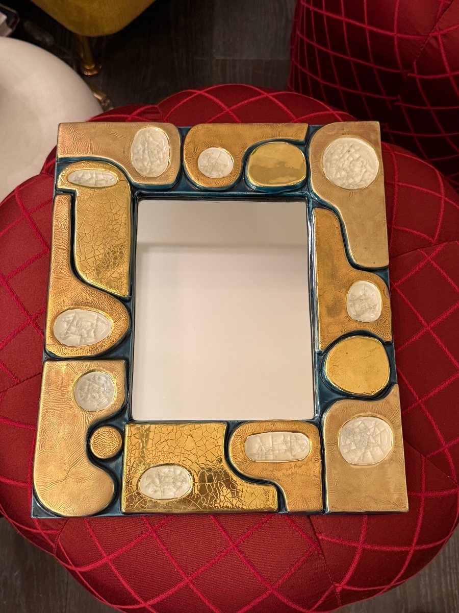 Mithé Espelt : miroir Ouvéa or mat et brillant-photo-2