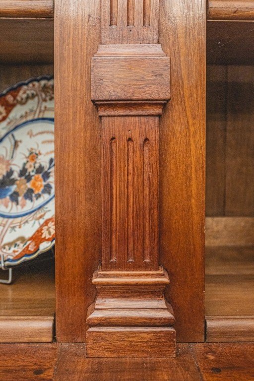 Louis XVI Style Bookcase In Mahogany-photo-3