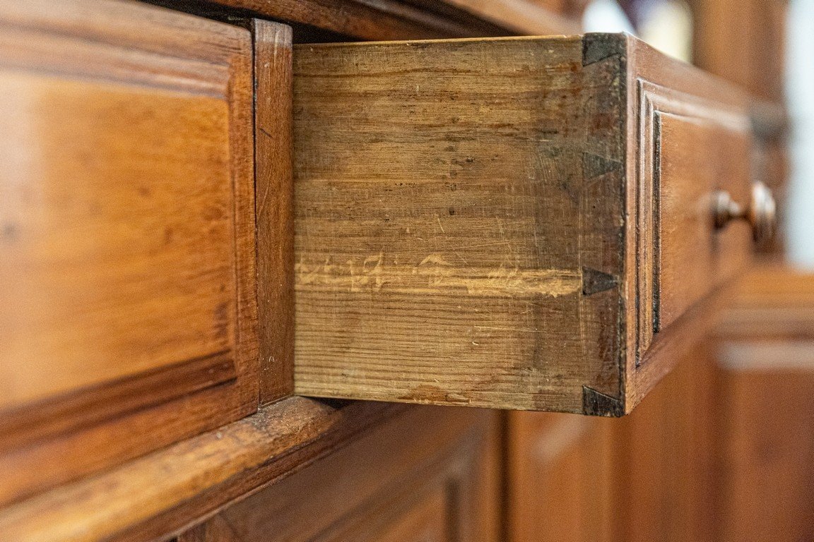 Louis XVI Style Bookcase In Mahogany-photo-2