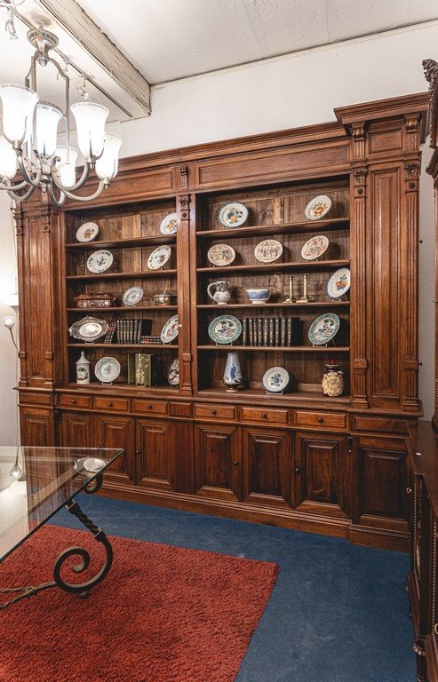 Louis XVI Style Bookcase In Mahogany