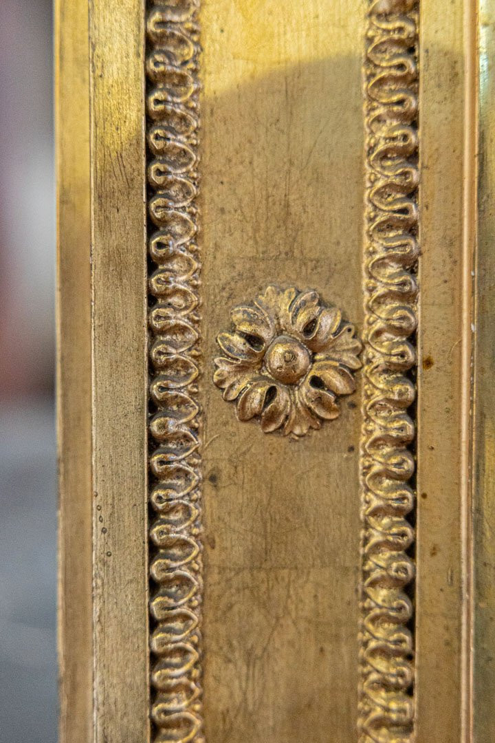 Pair Of Large Gilded Wood Mirrors-photo-6
