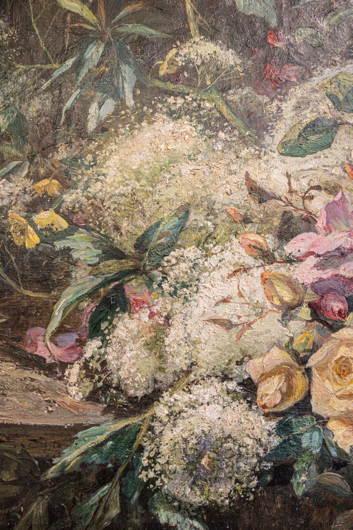 Grand Tableau de Fleurs Amédée Baudit-photo-2
