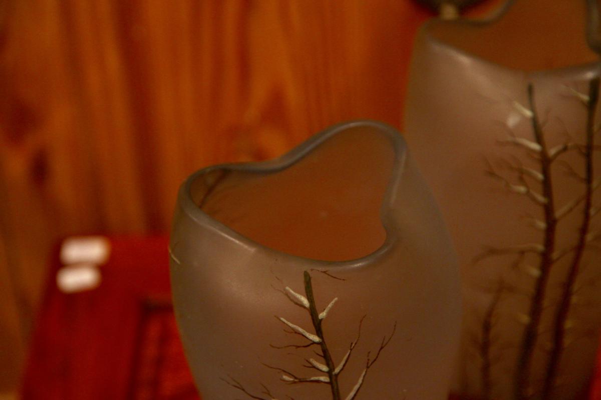 Pair Of Vases In Molten Glass, Early 20th Century-photo-3