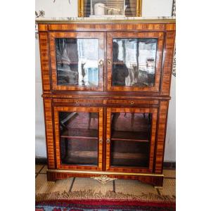 Bibliothèque de style Louis XVI en marqueterie