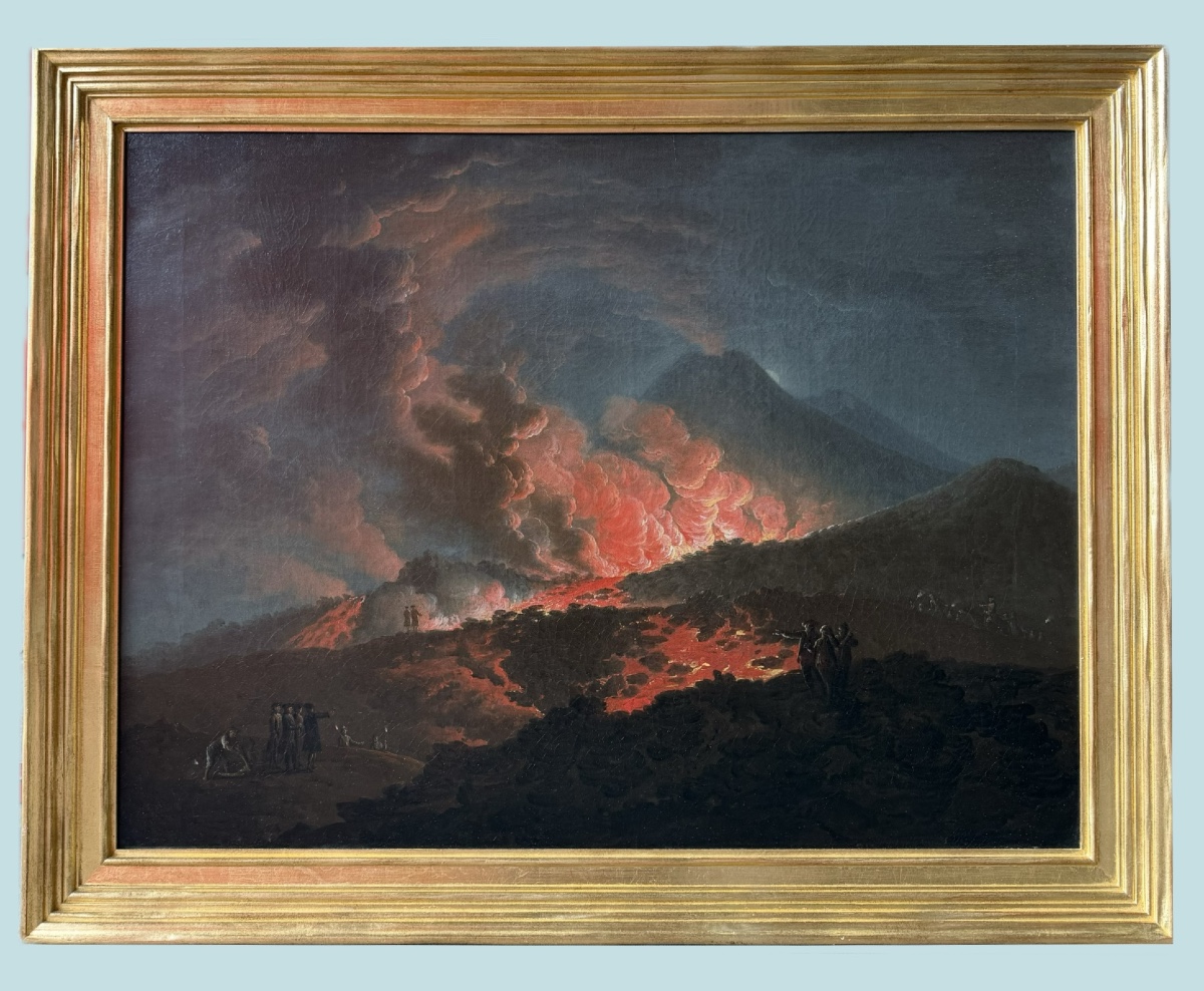 Visite de Ferdinand IV à l'éruption du Vésuve