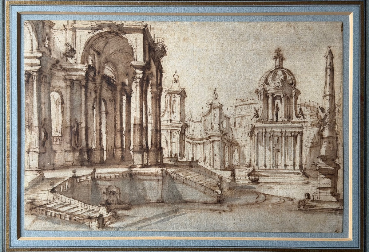 An Architectural Fantasy: A Set For The Opera "giunio Bruto"-photo-2