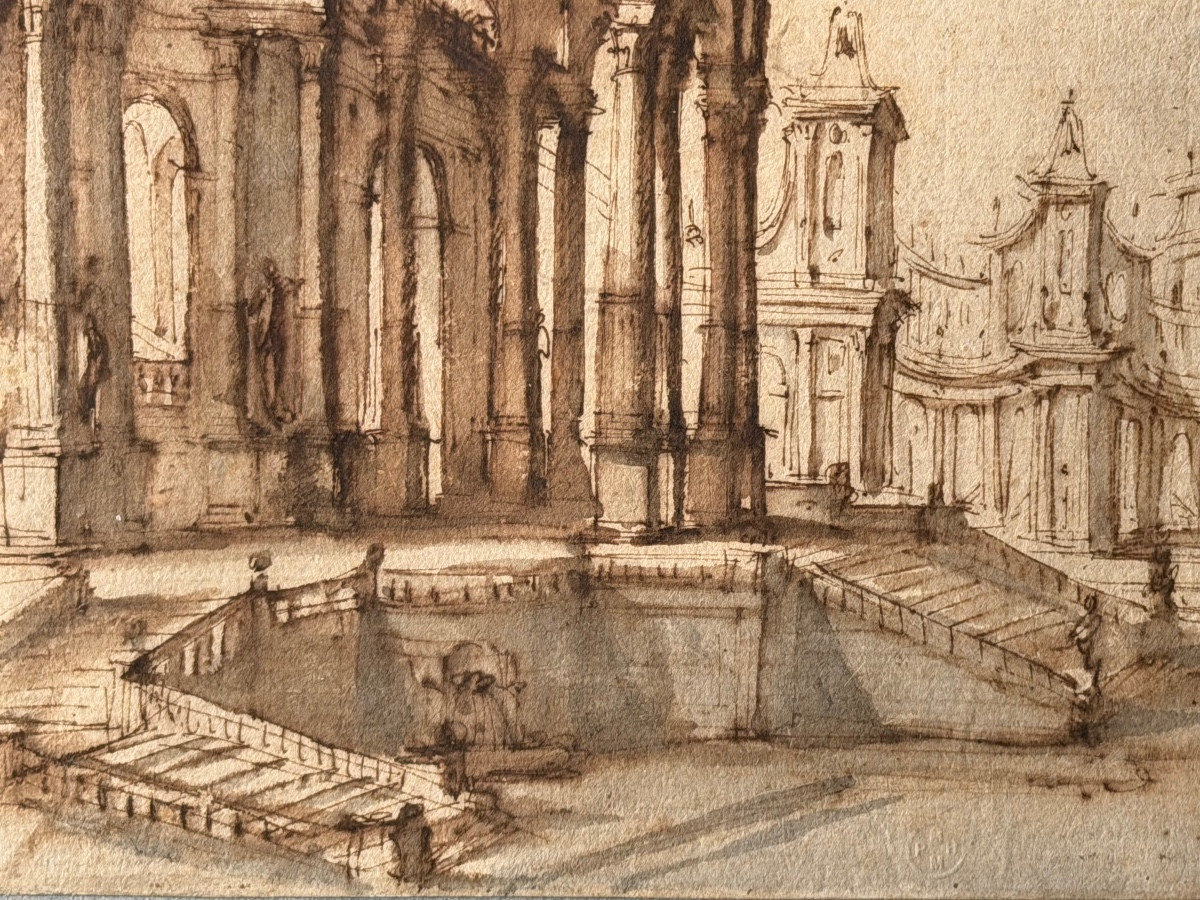 An Architectural Fantasy: A Set For The Opera "giunio Bruto"-photo-4