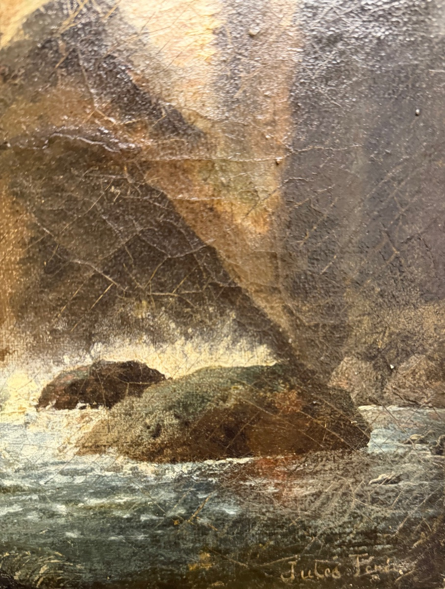 Paysage enneigé, avec des scènes de la vie quotidienne-photo-3