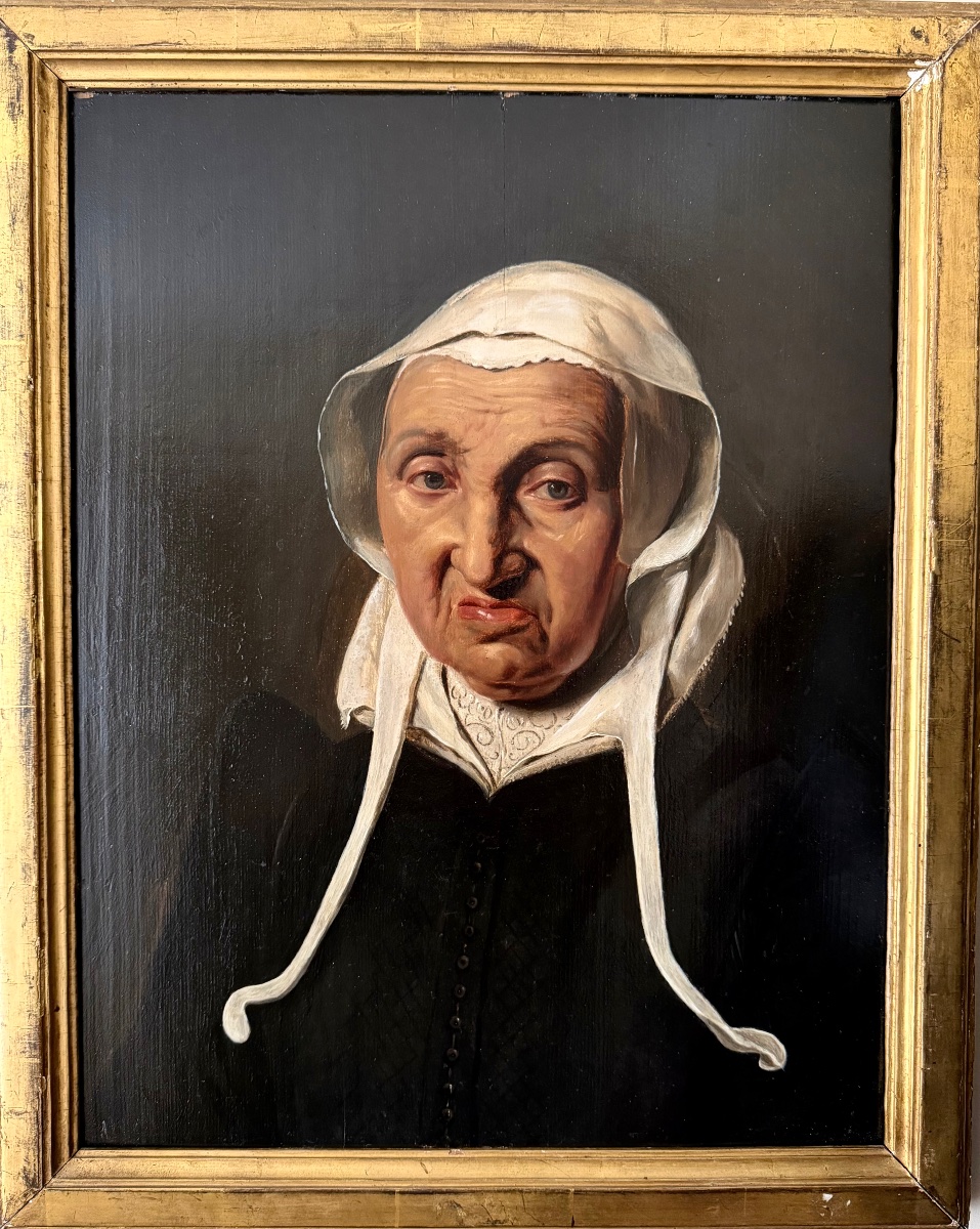 Frans Hals (circle Of) (antwerp C. 1582 – Haarlem 1666) A Portrait Of An Old Woman