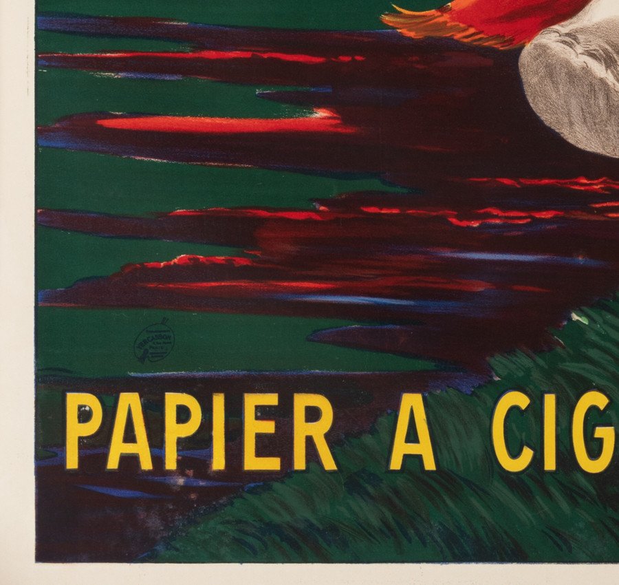 Original Vintage Poster, Cappiello L., Je Ne Fume Que Le Nil, Elephant, Cigarette Paper, 1912-photo-4