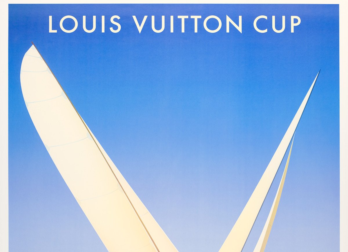 Affiche Originale, Razzia, Louis Vuitton Cup, Auckland New Zealand, Course Bâteau, Voile, 2003-photo-2