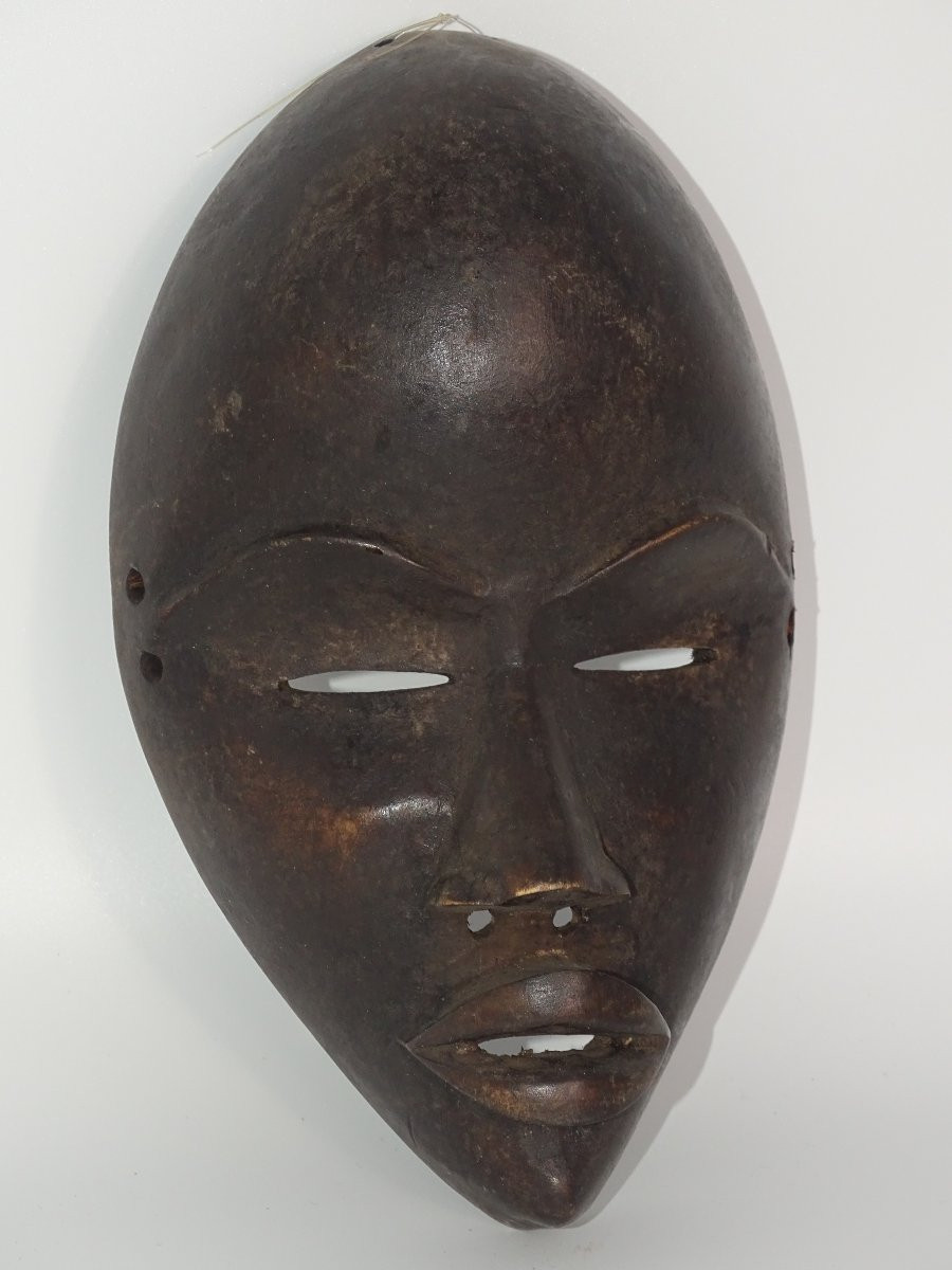 Masque Dan - Bois à Patine Noire - Côte d'Ivoire, Collection Du Docteur Jean Redor.-photo-2