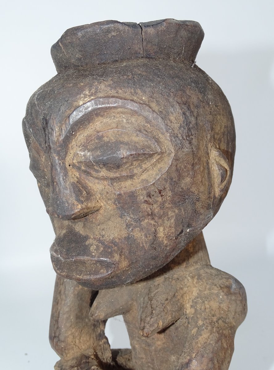 Hemba Luba Statuette From The Democratic Republic Of Congo, Collection Of Doctor Jean Redor.-photo-2