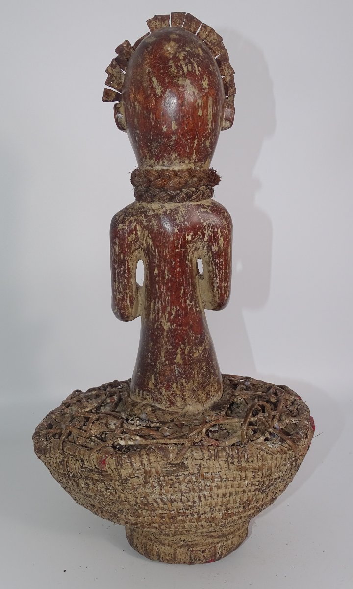Guardian And His Reliquary In Plant Fibers, Organic Materials, Collection Of Doctor Redor-photo-5