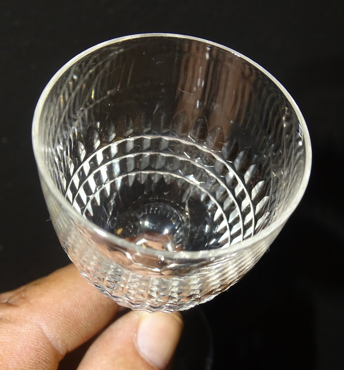 Baccarat 2 Small Liqueur Glasses Nancy Model-photo-2