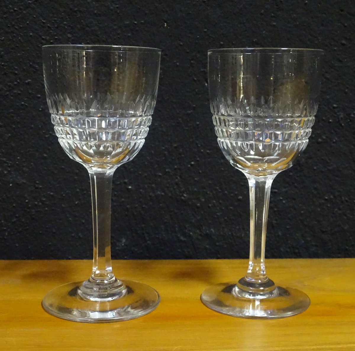 Baccarat 2 Small Liqueur Glasses Nancy Model