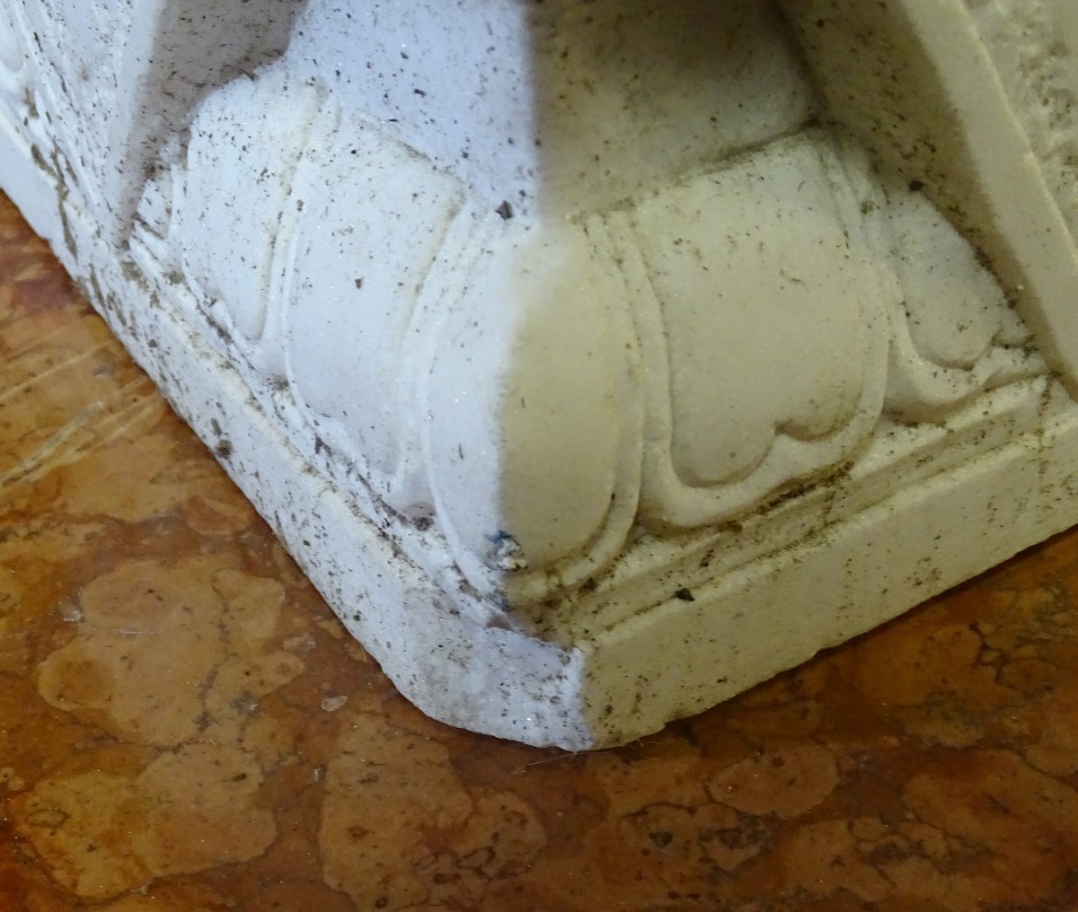 Antique 19th Century Marble Fo Dog-photo-2