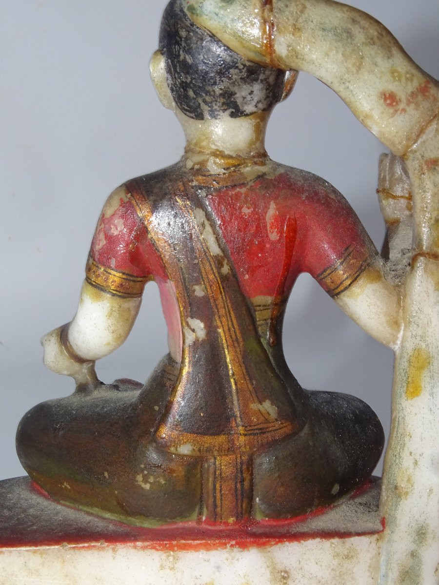 White Marble Buddha - Burma 18th Century - Asia-photo-4