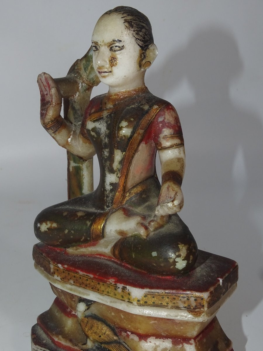 White Marble Buddha - Burma 18th Century - Asia-photo-3