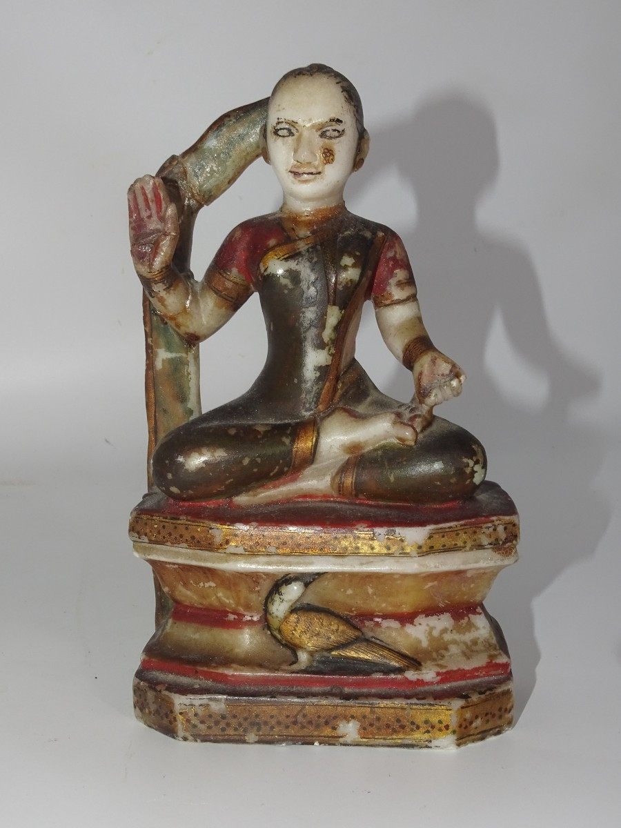 White Marble Buddha - Burma 18th Century - Asia