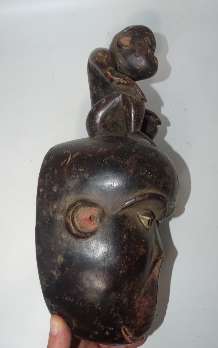 Bulu Or Boulou Monkey Mask, Cameroon, Collection Of Doctor Jean Redor.-photo-2
