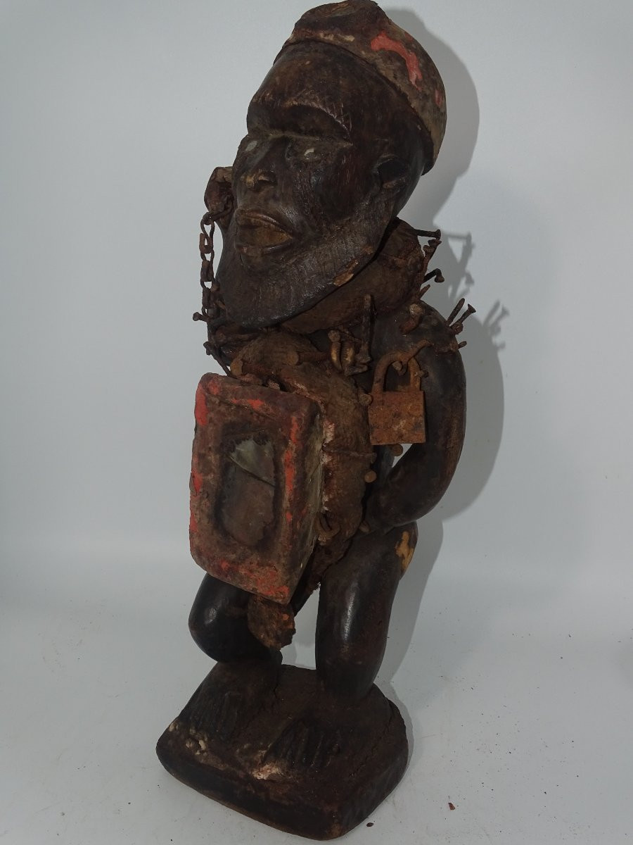 Kongo Reliquary Fetish - Nkisi, Collection Of Doctor Jean Redor.-photo-2
