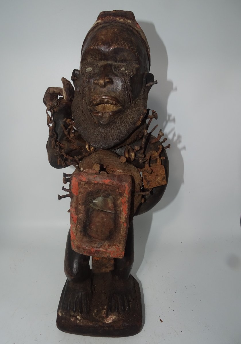 Kongo Reliquary Fetish - Nkisi, Collection Of Doctor Jean Redor.-photo-3
