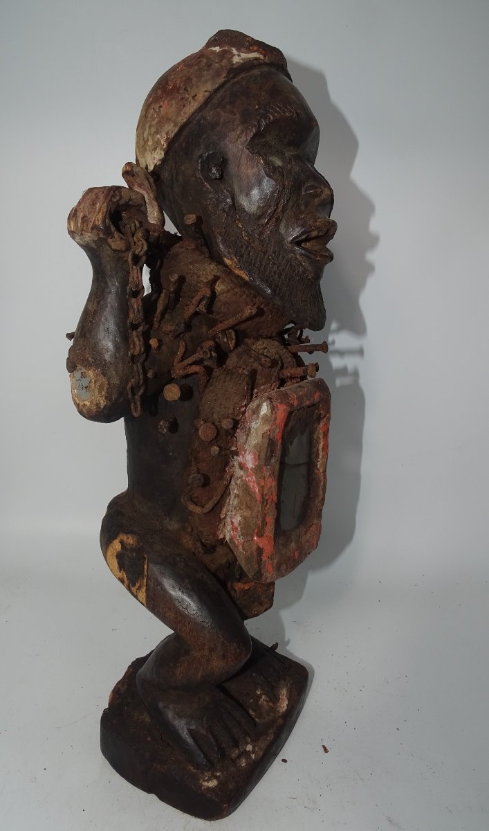 Kongo Reliquary Fetish - Nkisi, Collection Of Doctor Jean Redor.-photo-4