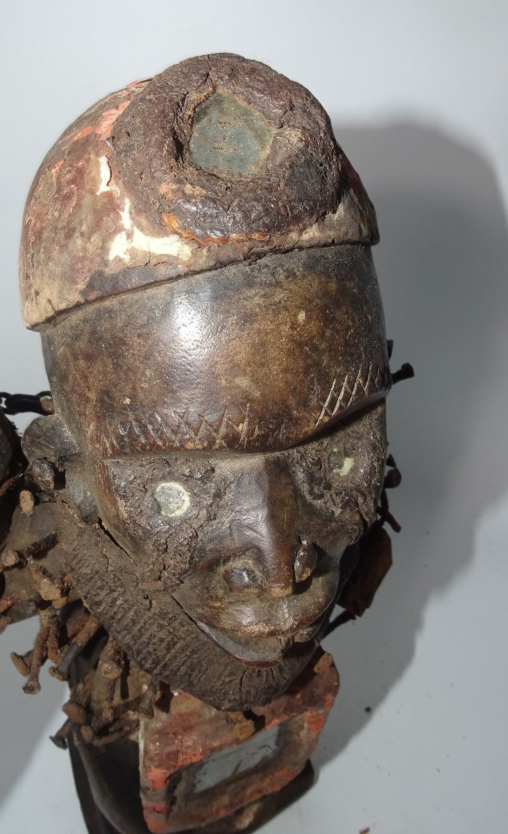 Kongo Reliquary Fetish - Nkisi, Collection Of Doctor Jean Redor.-photo-3