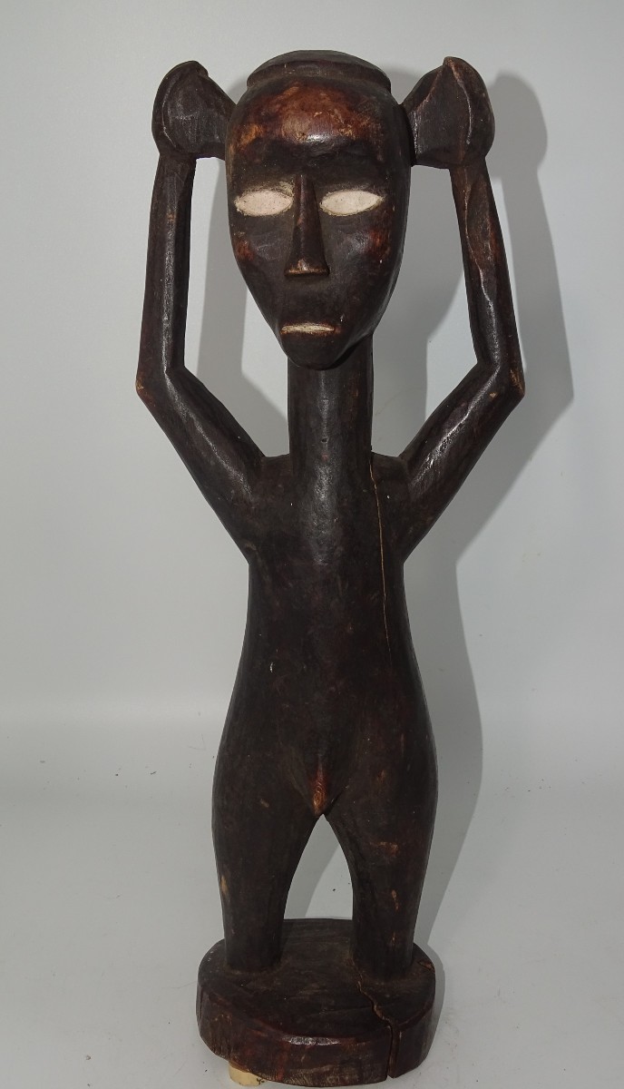statue songyé, senoufo, origine inconnue, Collection Du Docteur Jean Redor.