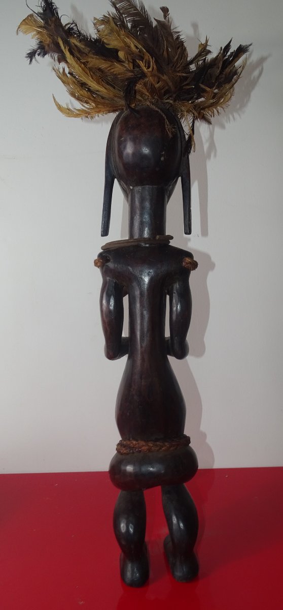 Byeri Fang Statue From Gabon With His Headdress, Collection Of Doctor Jean Redor.-photo-1