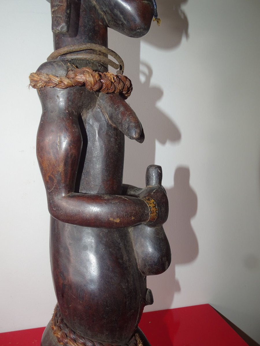 Byeri Fang Statue From Gabon With His Headdress, Collection Of Doctor Jean Redor.-photo-7