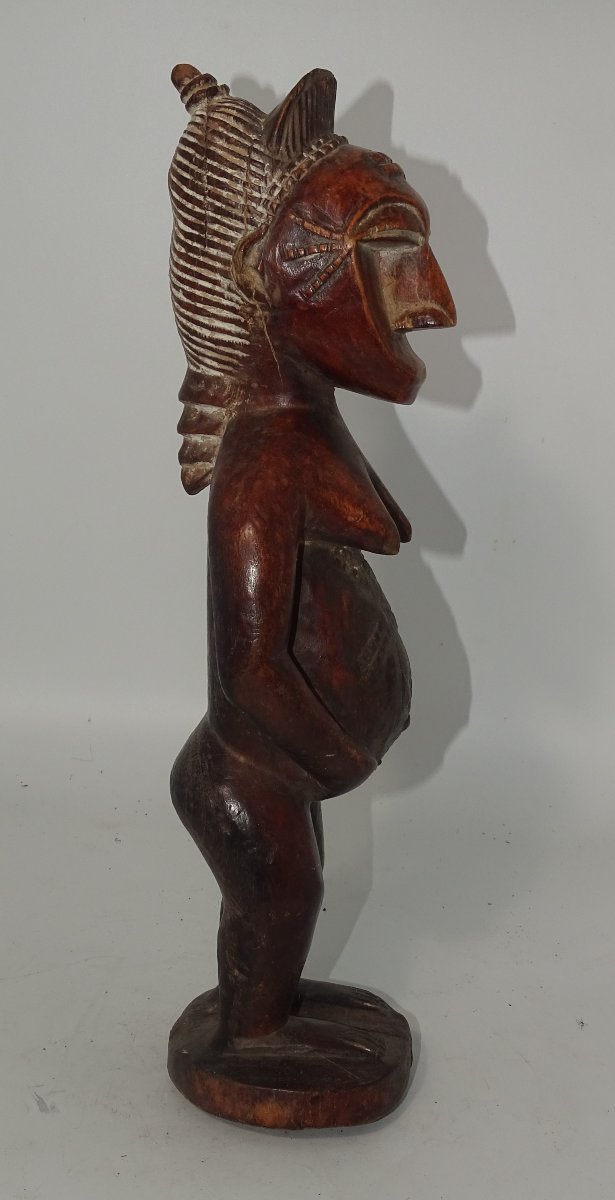 Baoulé Statue?, Origin Unknown, Collection Of Doctor Jean Redor.-photo-3
