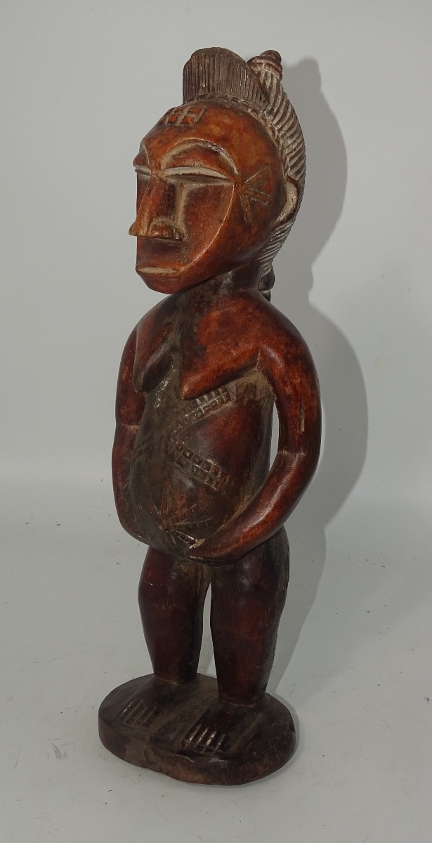 Baoulé Statue?, Origin Unknown, Collection Of Doctor Jean Redor.