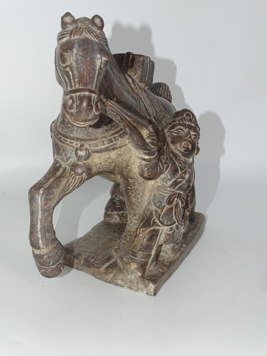 Imposing 19th Century Hard Stone Sculpture, China, Asia-photo-2