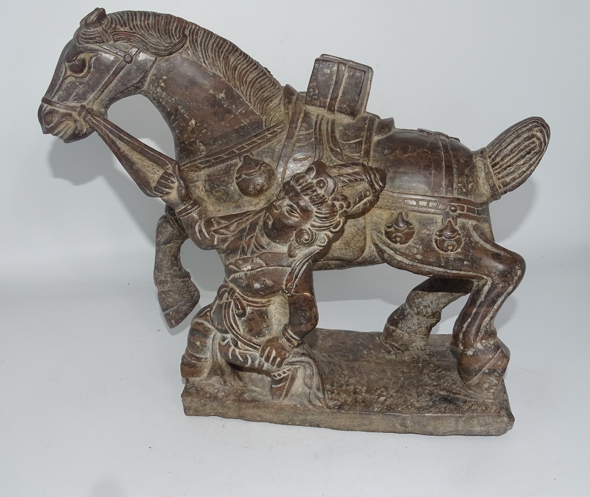 Imposing 19th Century Hard Stone Sculpture, China, Asia
