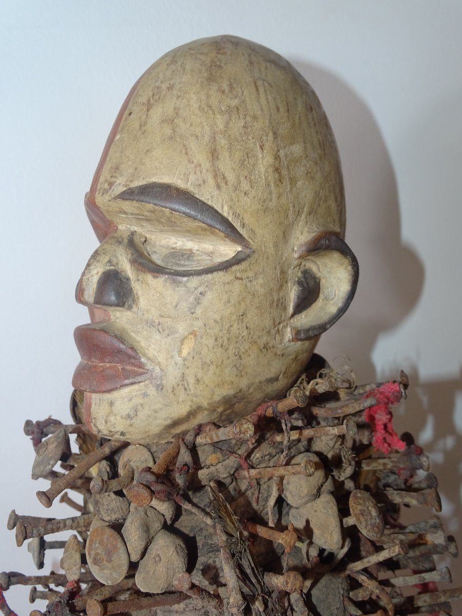 Large Nkisi Bakongo Fetish From Congo, Collection Of Doctor Jean Redor.-photo-2